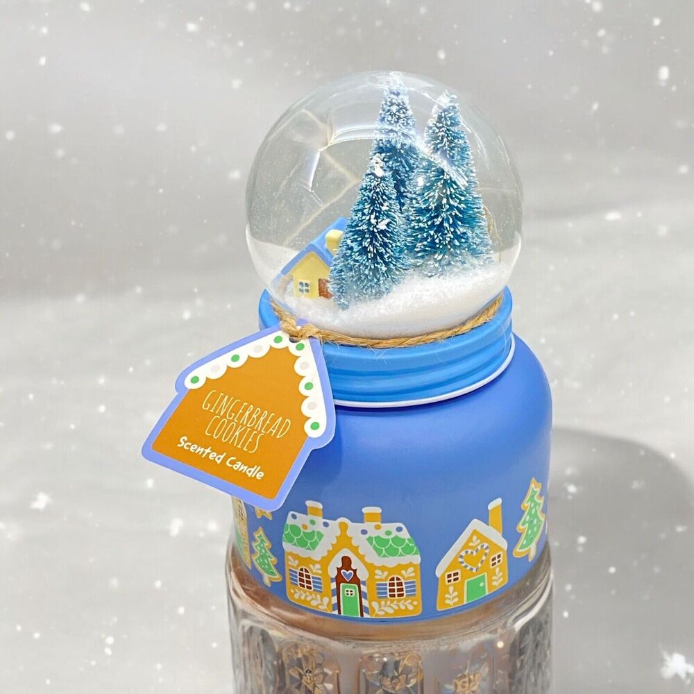 Huntington Home Snow Globe Candle Gingerbread Cookies Scented TikTok Viral
